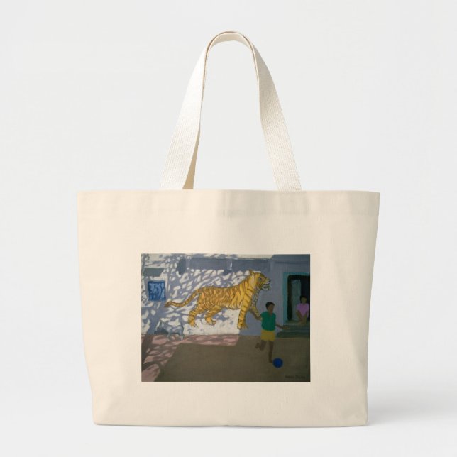 Tiger India Large Tote Bag (Front)
