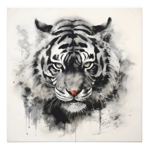 Tiger Ink Painting Photo Print