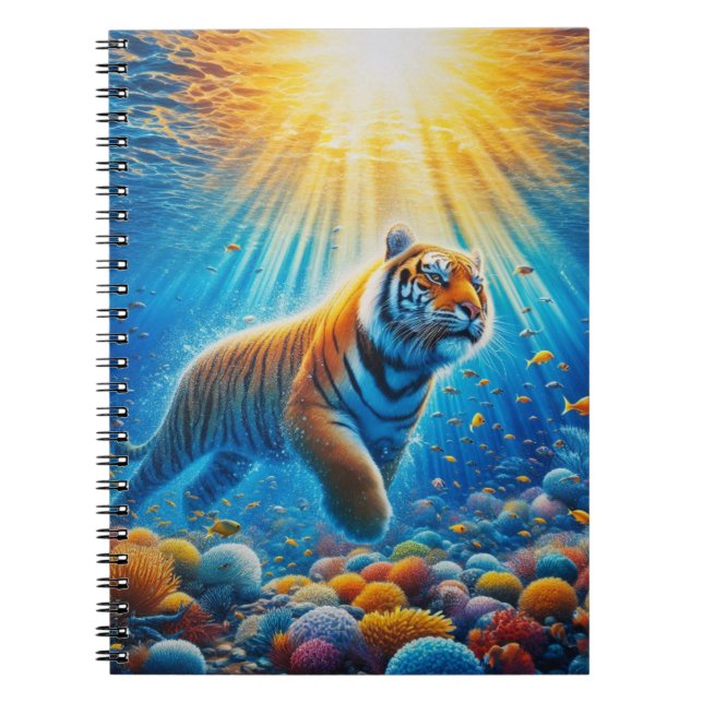 Tiger inside the ocean notebook (Front)