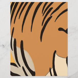 Tiger Inspired Animal Print Scrapbook Paper