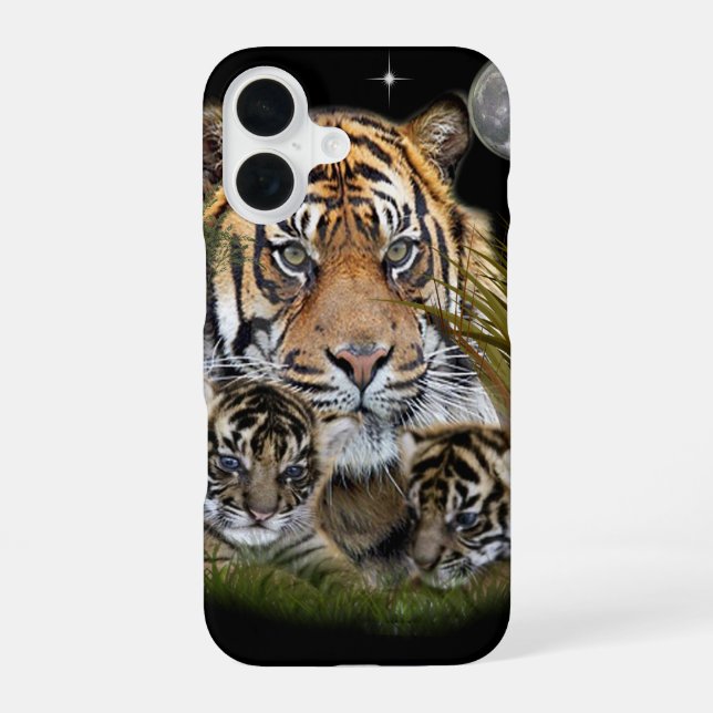 Tiger iPhone 16 Case (Back)