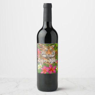 Tiger Juice wine bottle label