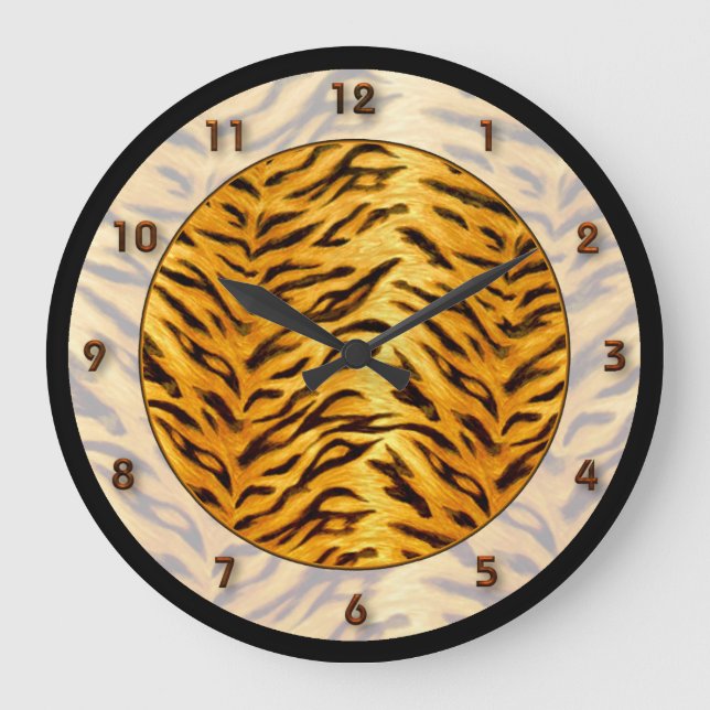 Tiger Jungle Clock (Front)