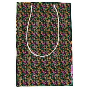 Tiger Jungle Dreams Seamless Surface Pattern Medium Gift Bag