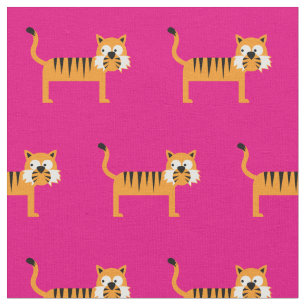 Tiger Kid Baby Nursery Pink Cat Fabric