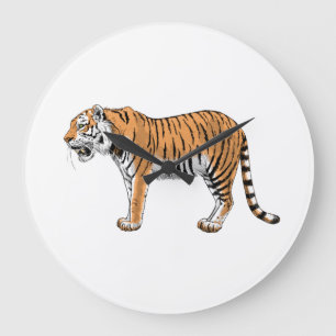 Tiger Large Clock