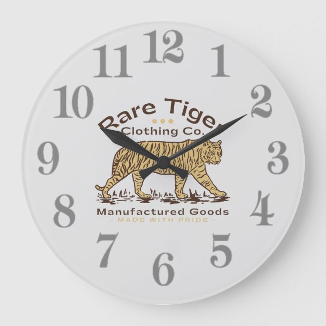 Tiger Large Clock (Front)