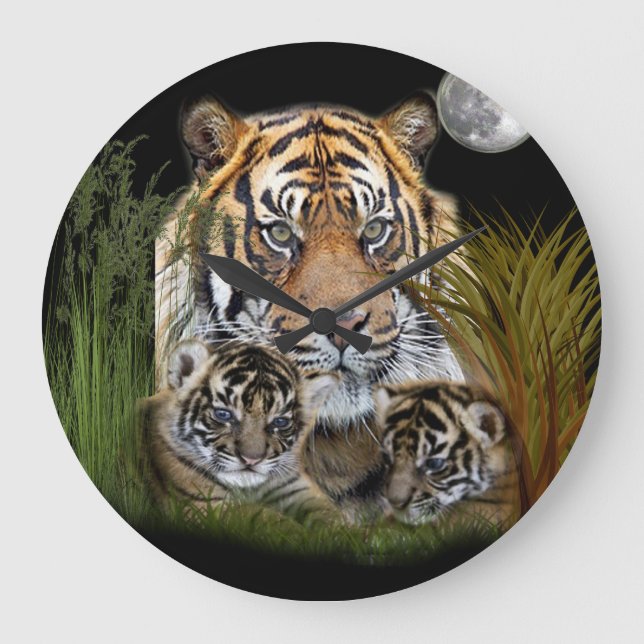 Tiger Large Clock (Front)