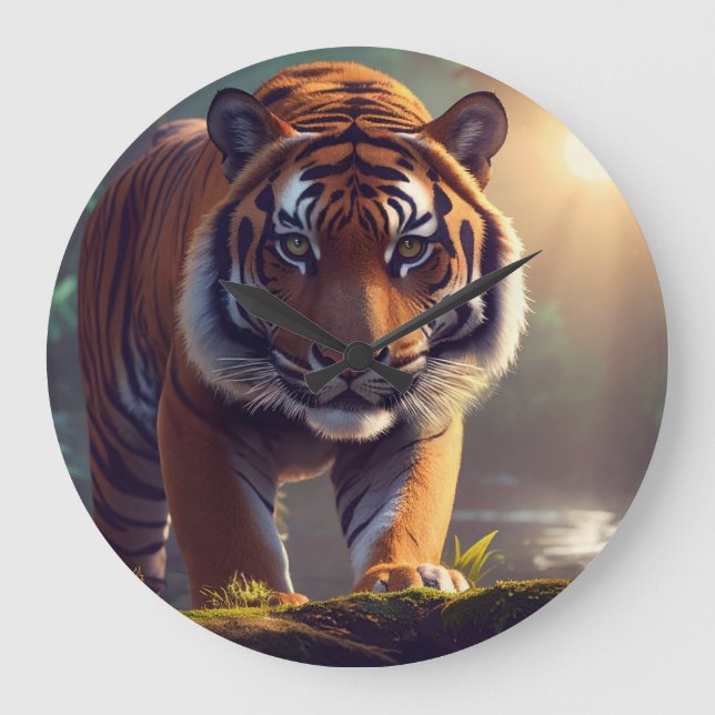 Tiger Large Clock (Front)