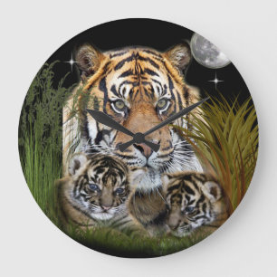 Tiger Large Clock