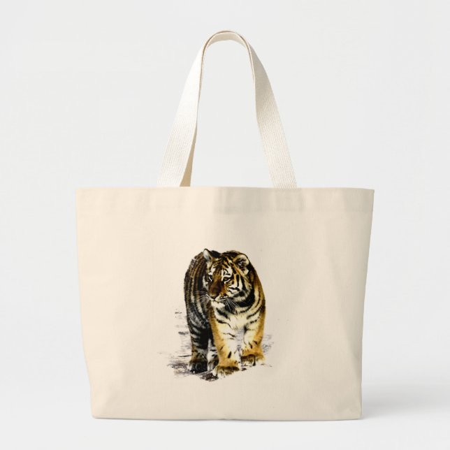 Tiger Large Tote Bag (Front)