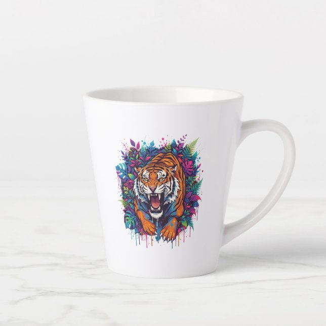 Tiger Latte Mug (Right)
