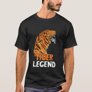 Tiger Legend Bengal Tiger Face African Safari Wild T-Shirt