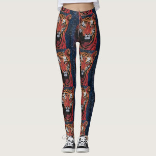 TIGER LEGGINGS BY ARTIST PAULA REILLY.