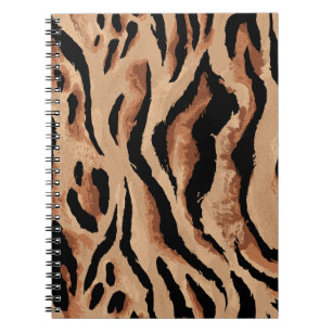 Tiger Leopard: Animal Skin Seamless Notebook