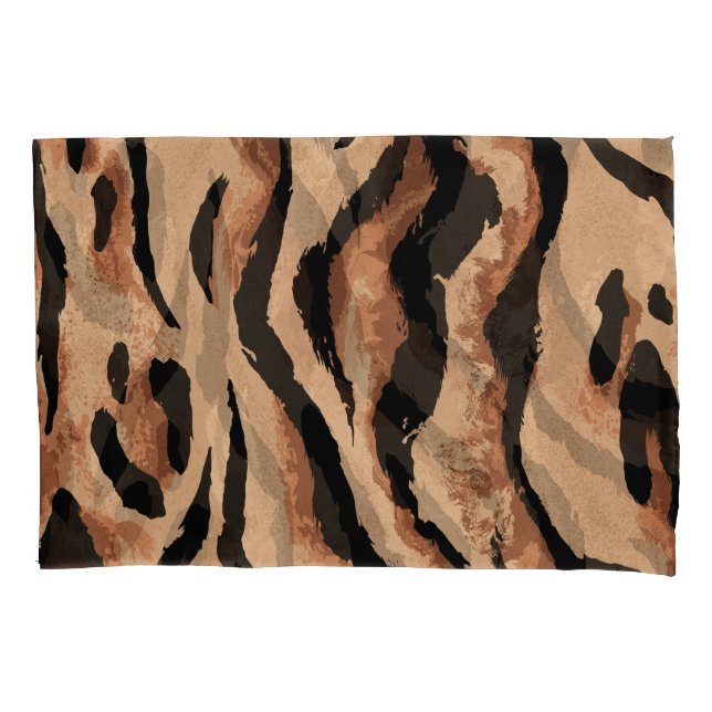 Tiger Leopard: Animal Skin Seamless Pillowcase (Front)