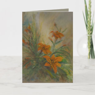 Tiger Lilies 5 x 7" Thank You Card