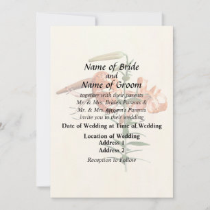 Tiger Lilies And Buds Invitation