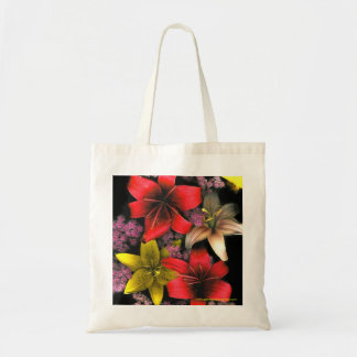 Tiger Lilies and Spirea Tote Bag
