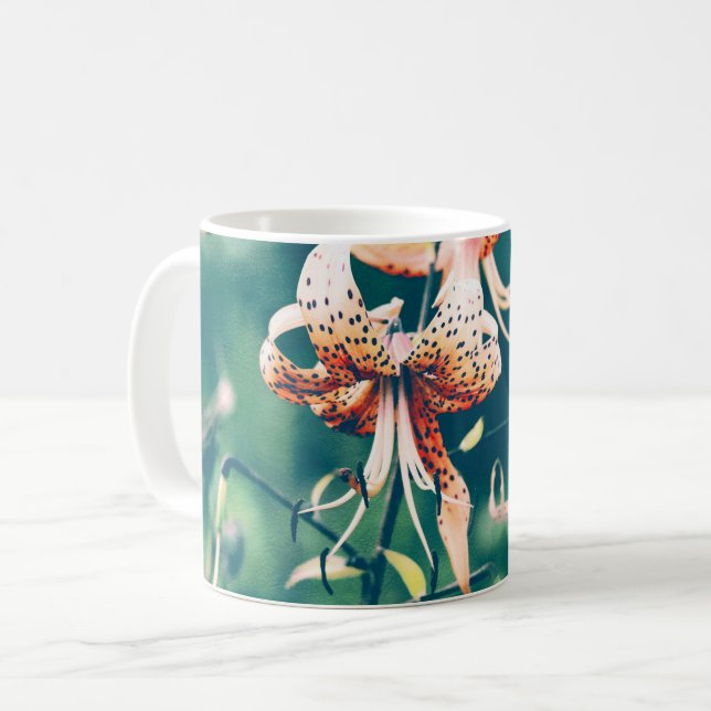 Tiger lilies coffee mug (Front Left)