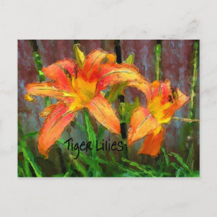 Tiger Lilies Postcard