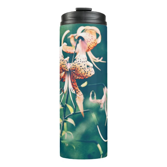 Tiger lilies thermal tumbler (Front)