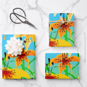 Tiger Lilies Wrapping Paper Sheets