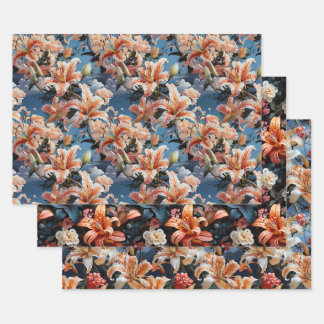 Tiger Lilly Collection 3 x Wrapping Paper Sheet