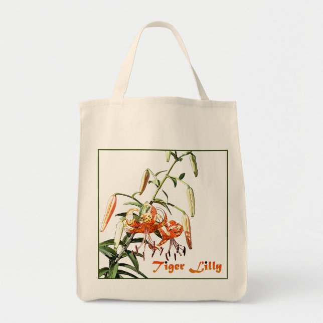 Tiger Lilly Tote Bag (Front)