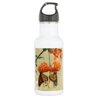 Tiger Lily and Monarchs 532 Ml Water Bottle