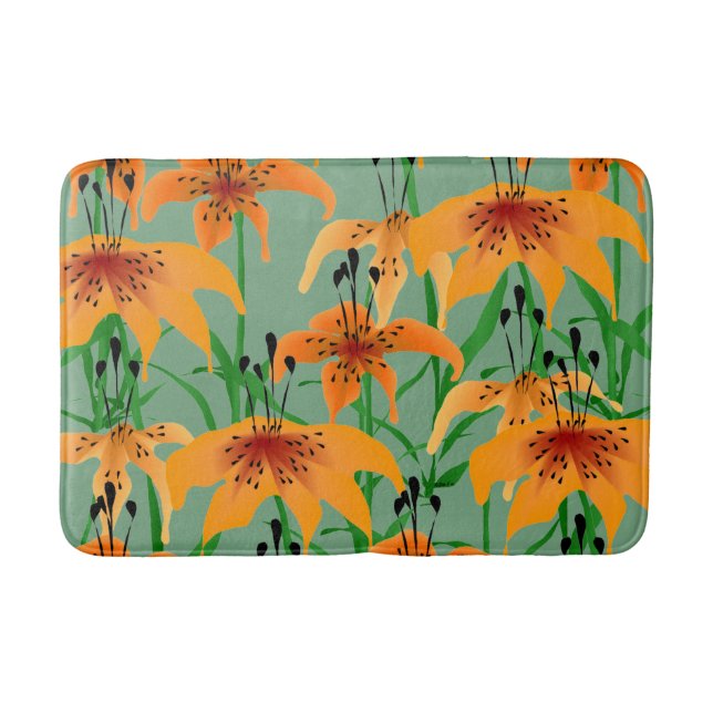 Tiger Lily Bath Mat (Front)