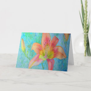 Tiger Lily Birthday Card