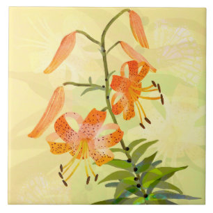 Tiger Lily Ceramic Tile