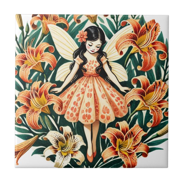 Tiger Lily Fairy                                   Tile (Front)