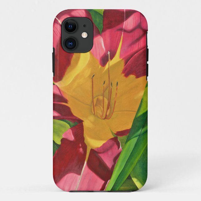 Tiger Lily Floral Case-Mate iPhone Case (Back)