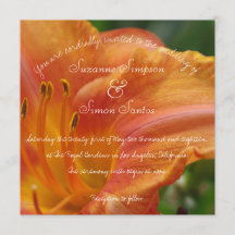 Tiger Lily Invitation