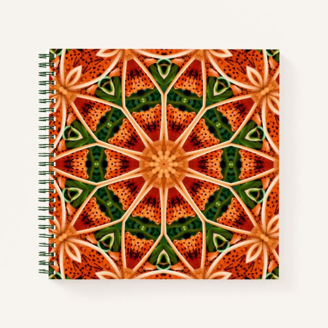 TIGER LILY MANDALA JOURNAL (Front)
