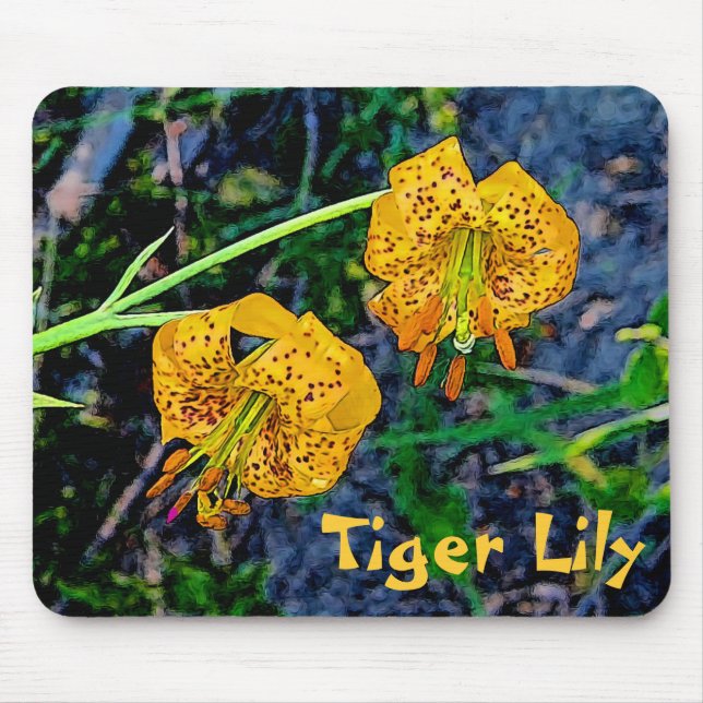 Tiger Lily Mouse Mat (Front)