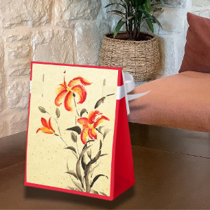 Tiger Lily - red Favour Box