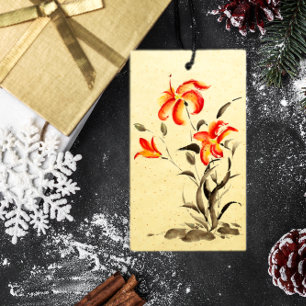 Tiger Lily - red Gift Tags
