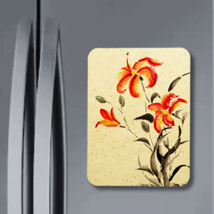 Tiger Lily - red Magnet