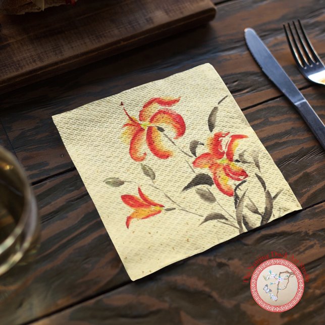 Tiger Lily - red Napkin (Creator Uploaded)