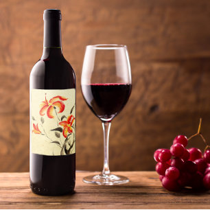 Tiger Lily - red Wine Label