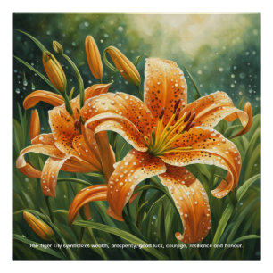 Tiger Lily Symbolism Poster
