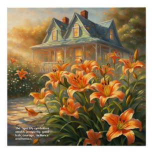 Tiger Lily Symbolism Poster