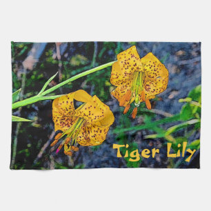 Tiger Lily Tea Towel