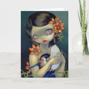 "Tiger Lily, Tiger Nautilus" Greeting Card