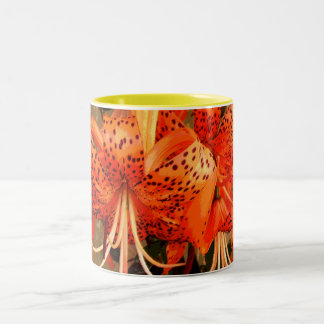 'Tiger Lily' Two-Tone Coffee Mug