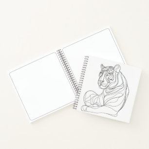 Tiger Line Art Notebook