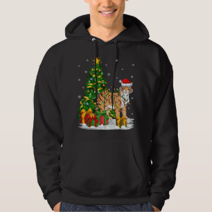 Tiger Lover Xmas Family Matching Santa Funny Tiger Hoodie
